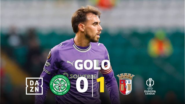 SC Braga na frente: mas que golaço de Ricardo Horta em Glasgow