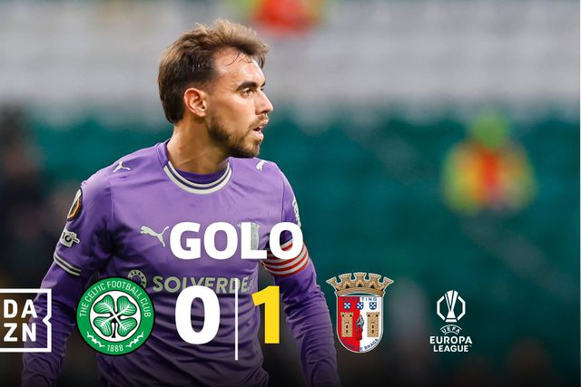 SC Braga na frente: mas que golaço de Ricardo Horta em Glasgow