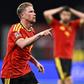 Kevin De Bruyne bisou no Bélgica-Turquia