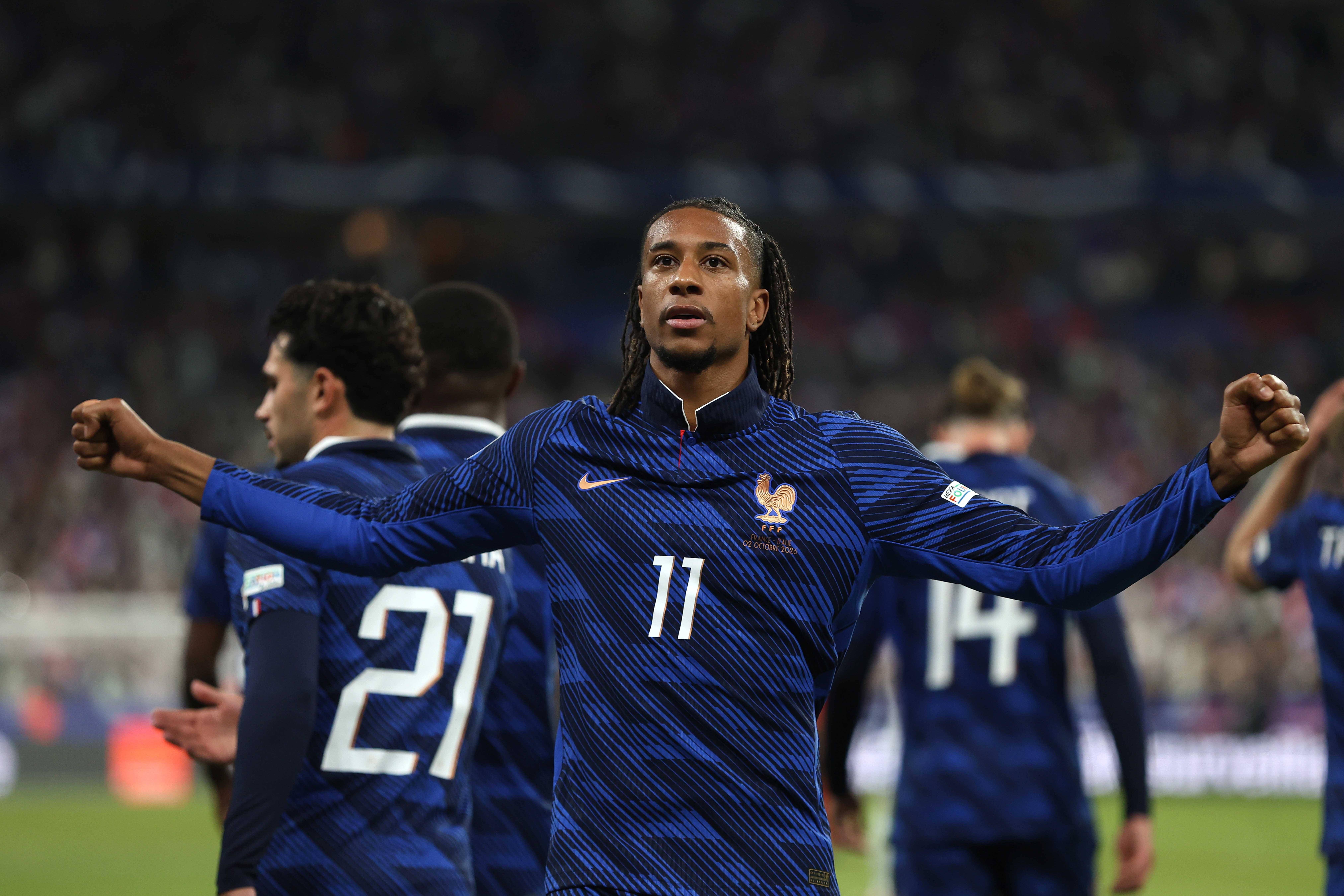 Olise marcou no França-Itália