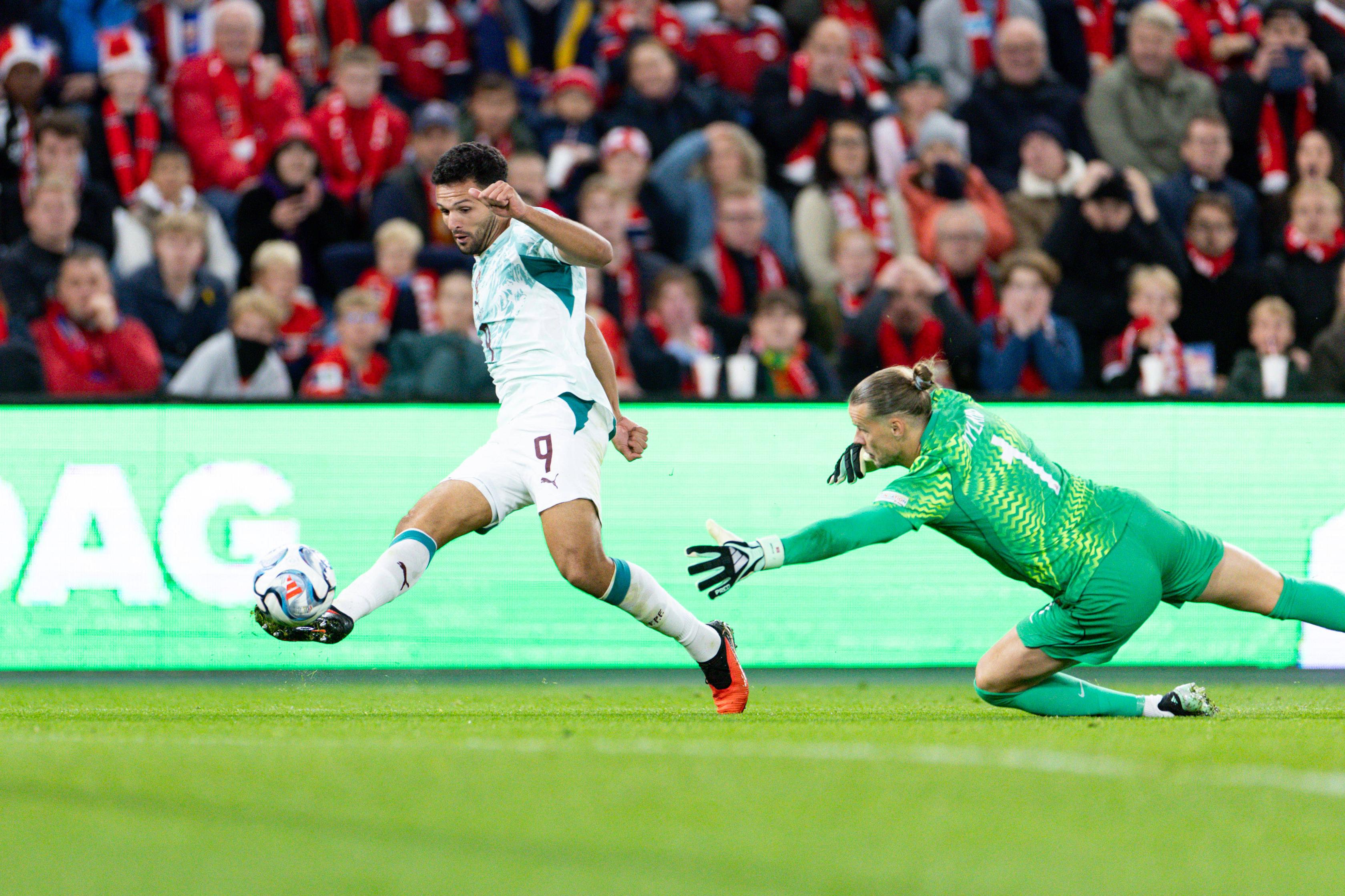 Gonçalo Ramos marcou e ainda teve outro golo anulado frente a Nyland na Noruega - Foto: Imago