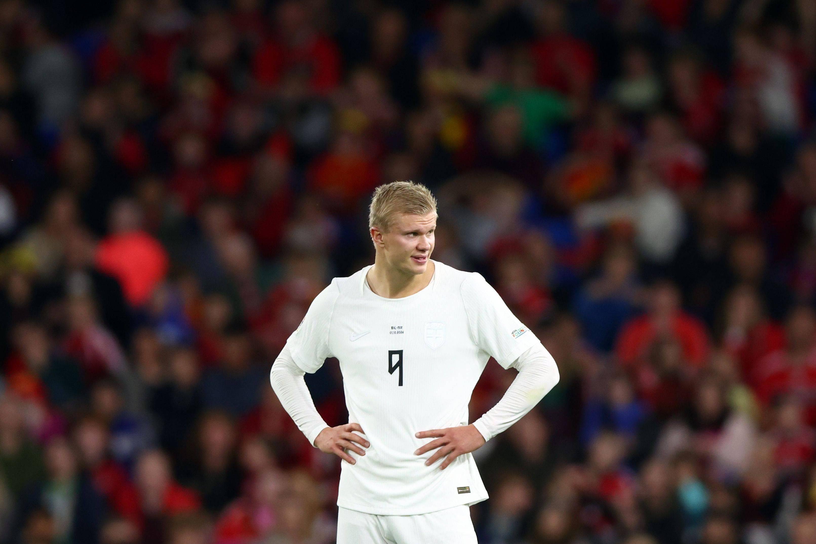 Erling Haaland bisou à Dinamarca, marcou a Portugal, mas ficou a zeros no País de Gales - Foto: Imago