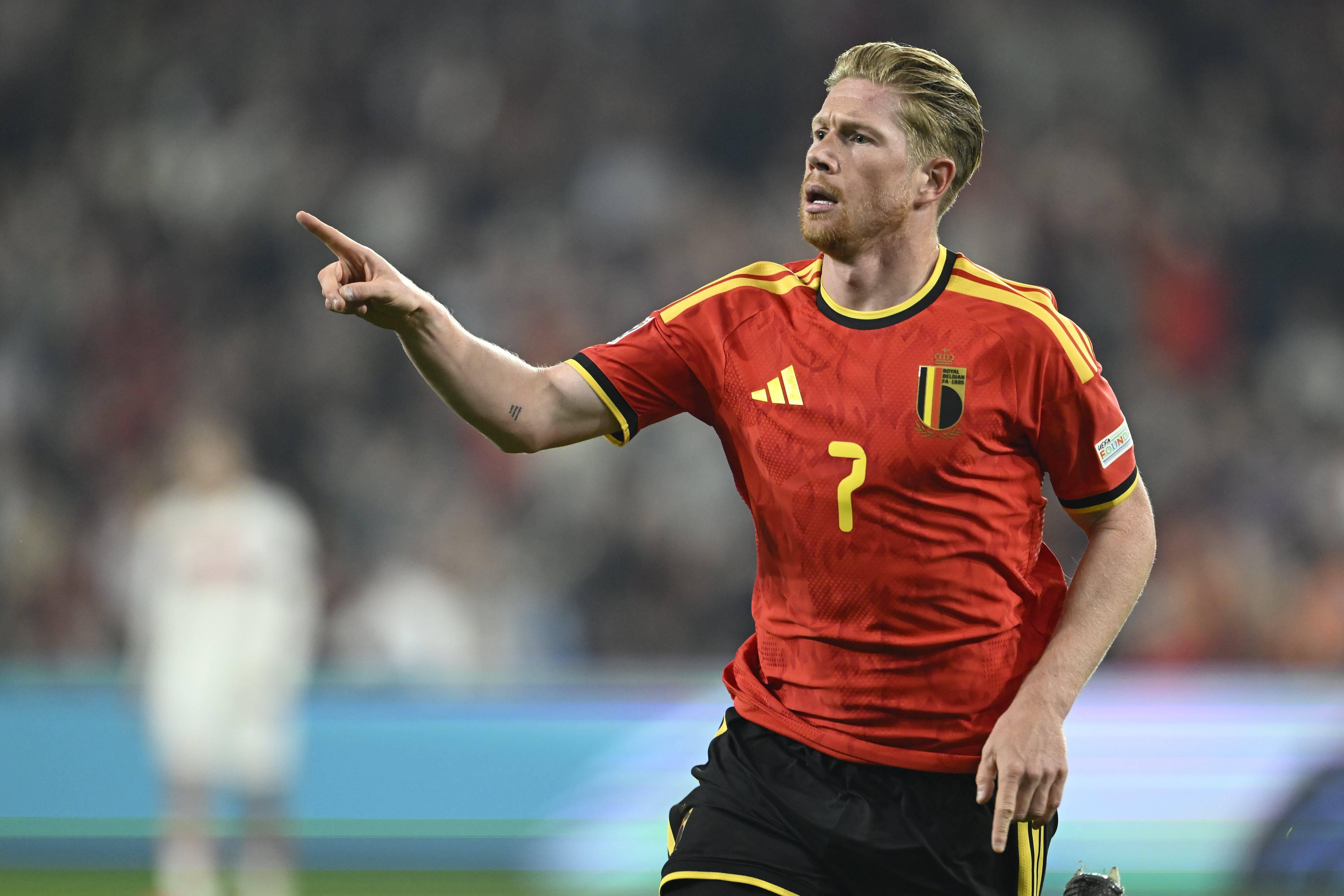 Kevin De Bruyne, capitão da Bélgica, abriu o marcador frente à Turquia