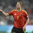 Kevin De Bruyne, capitão da Bélgica, abriu o marcador frente à Turquia