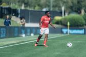 Brenner vLucas apontou o golo do Santa Clara, no jogo de preparação com o Celta de Vigo. -Foto: SANTA CLARA