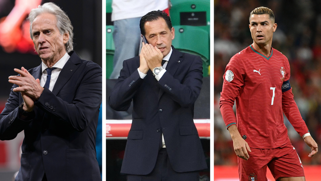 Jorge Jesus, Pedro Proença e Cristiano Ronaldo - fotos: IMAGO