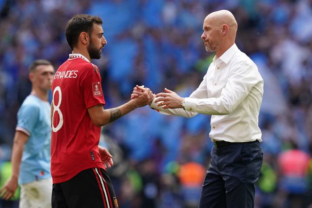 Rumores de saída? Ten Hag fala sobre Bruno Fernandes