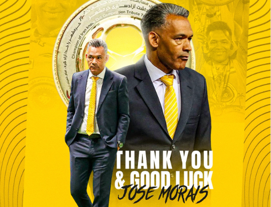 José Morais deixa comando técnico do Sepahan