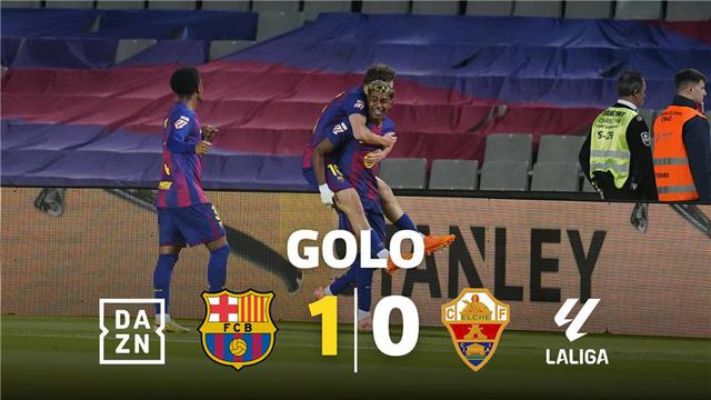 Classe de Yamal no primeiro golo do Barcelona ao Elche