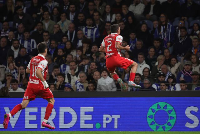 SC Braga a festejar o golo no Dragão - Foto: Kapta+/Eduardo Oliveira