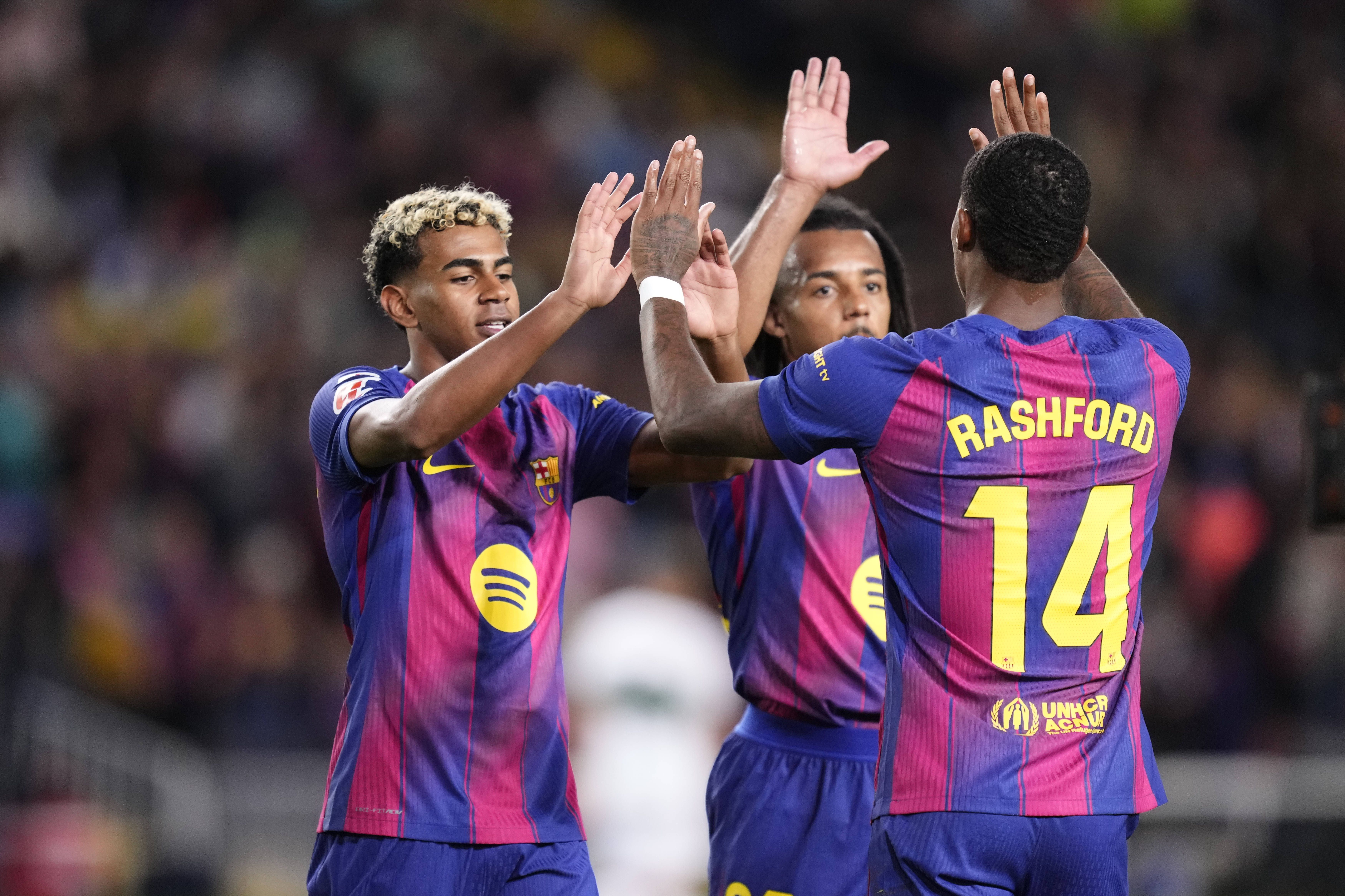 Yamal e Rashford fizeram trio de ataque com Ferran Torres no Barcelona