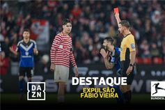 Fábio Vieira expulso por protestos com o árbitro e perde a cabeça