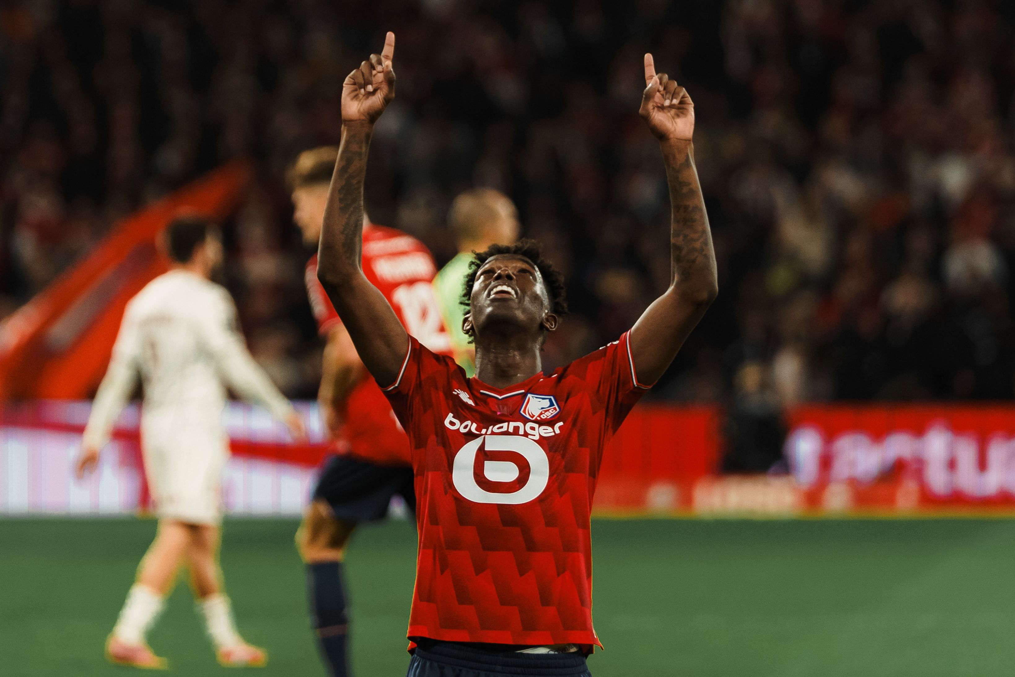 Félix Correia a dedicar o seu golo pelo Lille - Foto: Lille