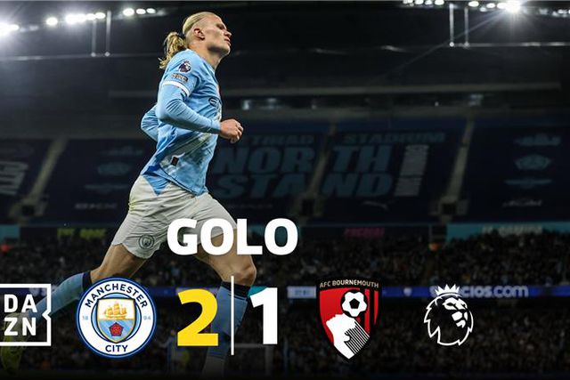 Man. City repete a fórmula: assistência de Cherki e golo de Haaland