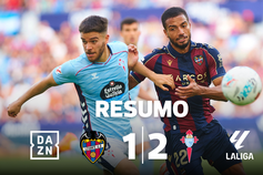 Expulsão, penálti falhado e golo na compensação: o resumo do Levante-Celta