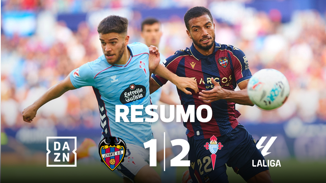 Expulsão, penálti falhado e golo na compensação: o resumo do Levante-Celta