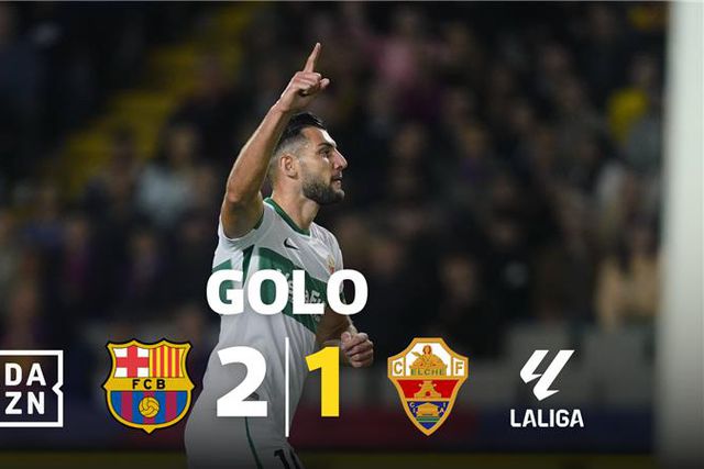 Rafa Mir só viu a baliza e reduziu para o Elche em Barcelona