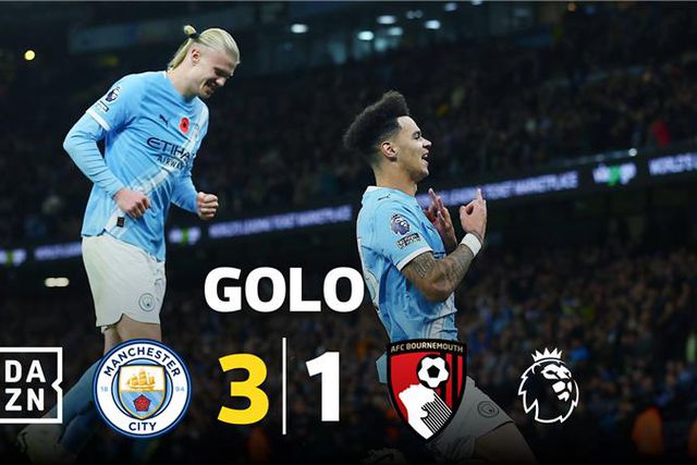 Beijos para Foden: reação imperdível de Guardiola ao golo de O'Reilly