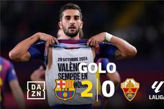 Erro do Elche no pontapé de saída e Barcelona chega ao 2-0