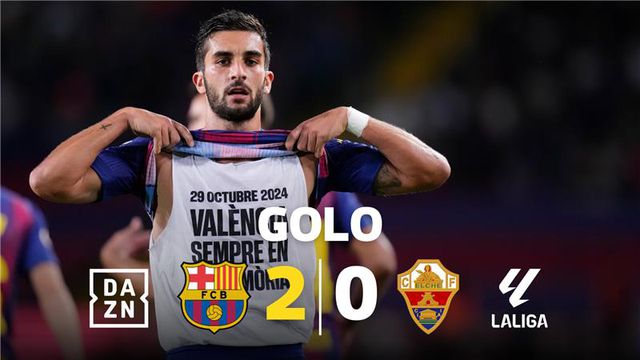Erro do Elche no pontapé de saída e Barcelona chega ao 2-0