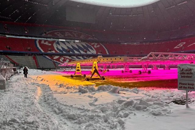 Tempestade de neve cancela Bayern-Union Berlim