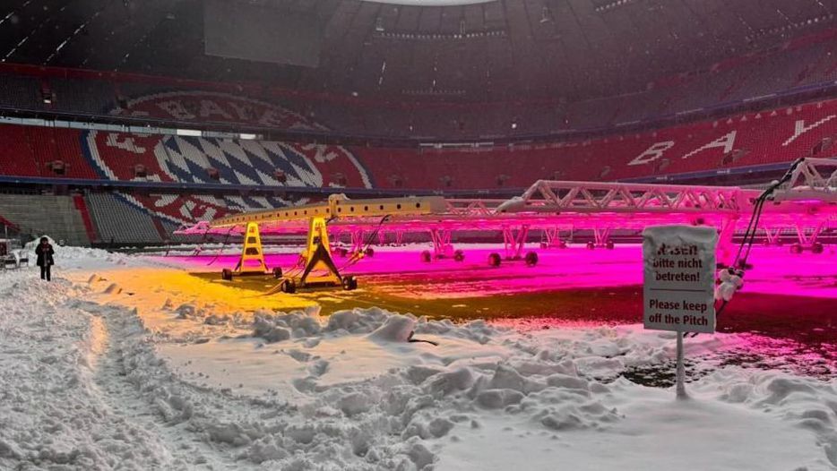 Tempestade de neve cancela Bayern-Union Berlim