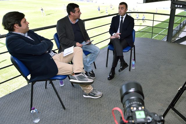Entrevista a Miguel Ribeiro decorreu na Academia do FC Famalicão. Foto: Miguel Nunes
