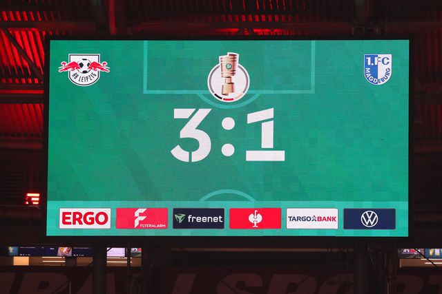 Leipzig bateu o Magdeburgo por 3-1, para a Taça da Alemanha
