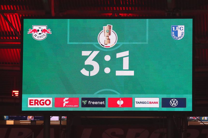 Leipzig bateu o Magdeburgo por 3-1, para a Taça da Alemanha