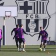 Treino do Barcelona
