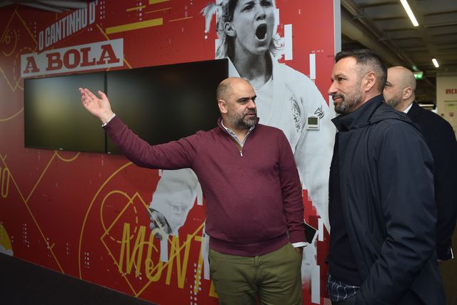 Bino visitou redação de A BOLA - Foto: Miguel Nunes