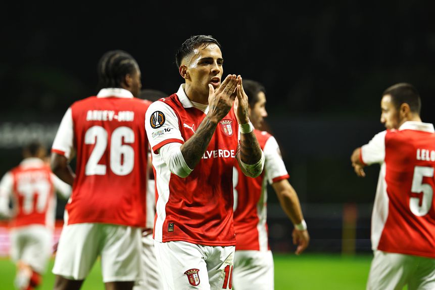 Rodrigo Zalazar é o melhor marcador do SC Braga esta época (10 golos)
