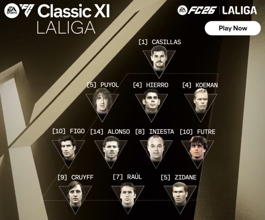 Equipa clássica da LaLiga no EA FC 26