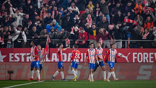 VÍDEO: a festa do Girona no balneário após vitória épica