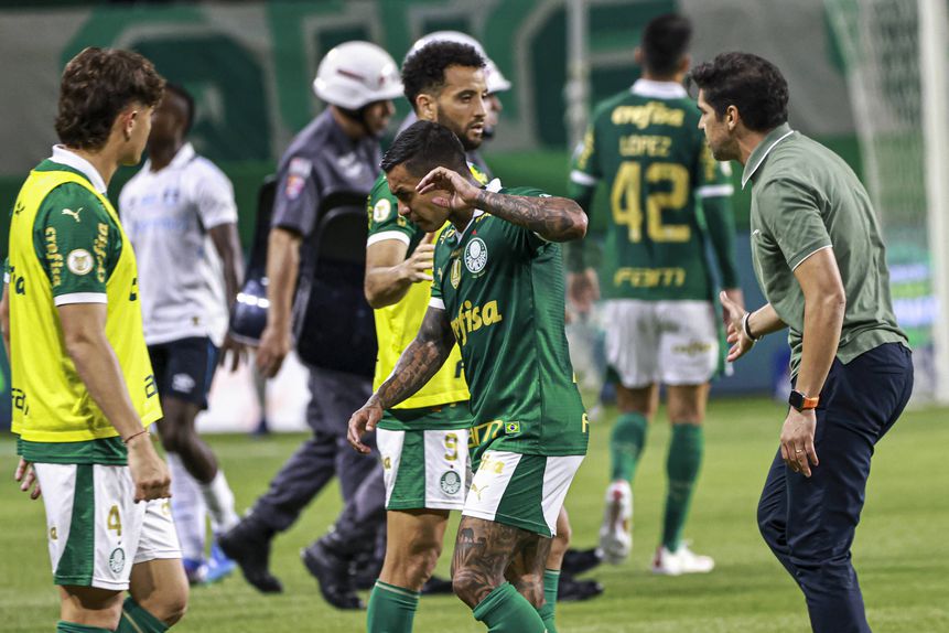 Dudu e Abel Ferreira no Palmeiras