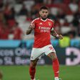 Otamendi, central argentino durante um jogo do Benfica (foto: Miguel Nunes)