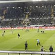 Aquecimento do Sporting em Guimarães