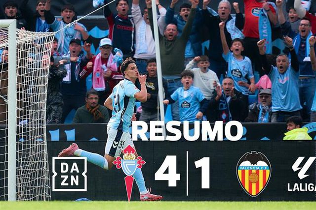 LaLiga: Celta agrava momento do Valência e espreita Europa (resumo)