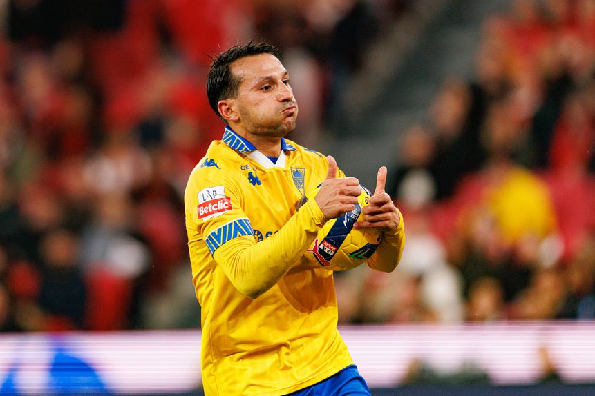 João Carvalho marcou para o Estoril na Luz - Foto: Miguel Nunes