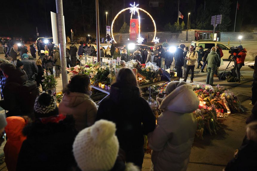 Homenagem às vítimas do bar em Crans-Montana
