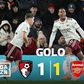 A redenção de Gabriel: depois de dar o golo ao Bournemouth, faz o empate