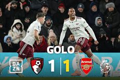 A redenção de Gabriel: depois de dar o golo ao Bournemouth, faz o empate