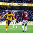 Mateus Mané celebra o primeiro golo marcado com a equipa principal do Wolverhampton