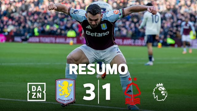 Premier League: Aston Villa vence e sobe à condição à vice-liderança (resumo)