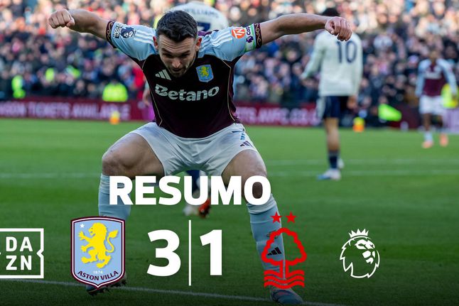Premier League: Aston Villa vence e sobe à condição à vice-liderança (resumo)