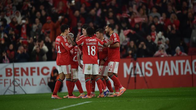 Festejos do Benfica na receção ao Estoril - Foto: Miguel Nunes