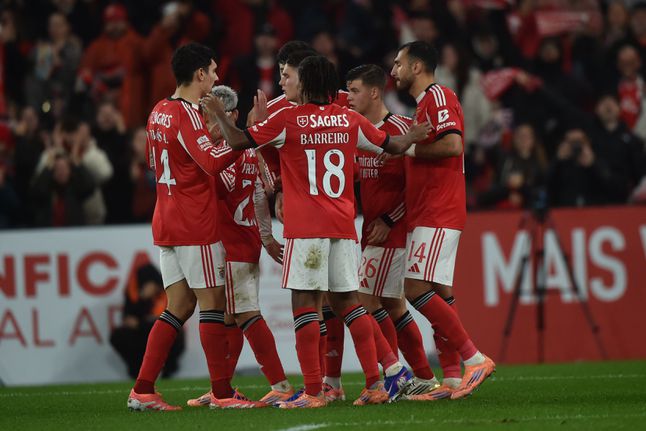 Festejos do Benfica na receção ao Estoril - Foto: Miguel Nunes