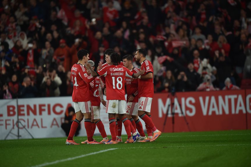 Festejos do Benfica na receção ao Estoril - Foto: Miguel Nunes
