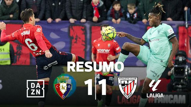 Atenção, Sporting: Athletic volta a escorregar (resumo)