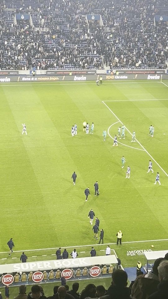 A desilusão dos jogadores no fim do jogo no Dragão